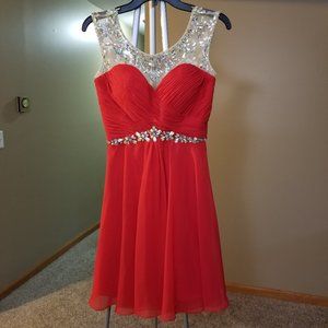 Rachel Allan Beaded Dress Size 8